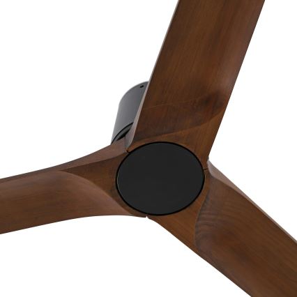FARO 33839WT - Ventoinha de teto HEYWOOD TUB L pinho/preto diâmetro 132 cm Wi-Fi Tuya + comando