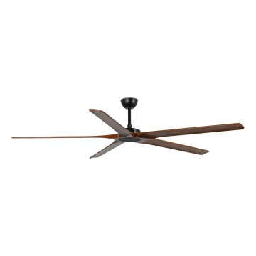 FARO 34190WT - Ventoinha de teto BIGWOOD XL pinho/preto diâmetro 200 cm Wi-Fi Tuya + comando