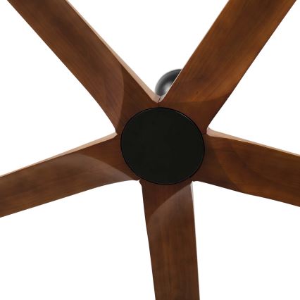 FARO 34190WT - Ventoinha de teto BIGWOOD XL pinho/preto diâmetro 200 cm Wi-Fi Tuya + comando