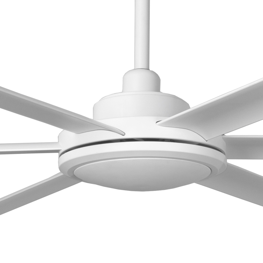 FARO 34202 - Ventoinha de teto ROTTERDAM XL branco diâmetro 200 cm + comando