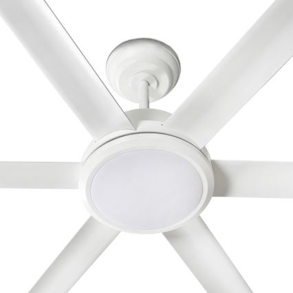 FARO 34206-130 - Ventoinha de teto LED com regulação ROTTERDAM XXL LED/32W/230V branco diâmetro 250 cm + comando