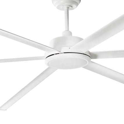 FARO 34206-130 - Ventoinha de teto LED com regulação ROTTERDAM XXL LED/32W/230V branco diâmetro 250 cm + comando