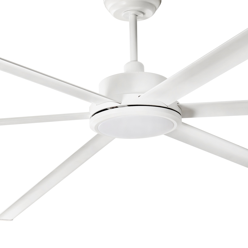 FARO 34206-130 - Ventoinha de teto LED com regulação ROTTERDAM XXL LED/32W/230V branco diâmetro 250 cm + comando