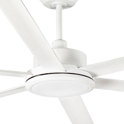FARO 34206 - Ventoinha de teto ROTTERDAM XXL branco diâmetro 250 cm + comando