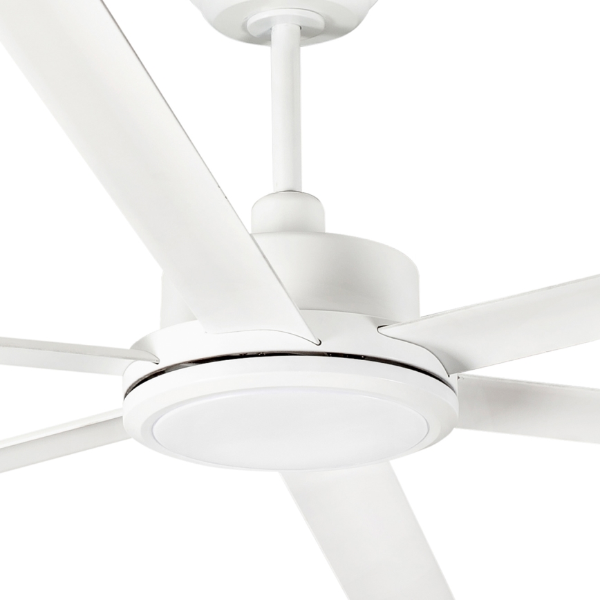 FARO 34206 - Ventoinha de teto ROTTERDAM XXL branco diâmetro 250 cm + comando