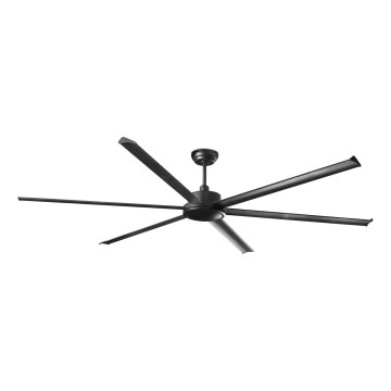 FARO 34207 - Ventoinha de teto ROTTERDAM XXL preto diâmetro 250 cm + comando