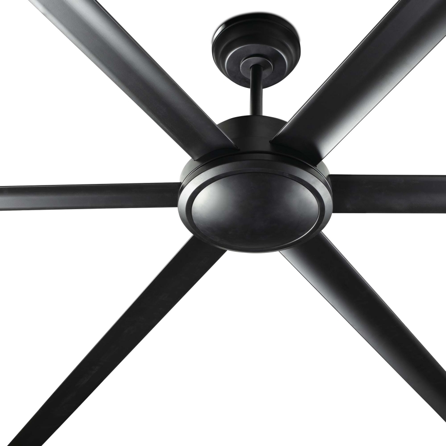 FARO 34207 - Ventoinha de teto ROTTERDAM XXL preto diâmetro 250 cm + comando