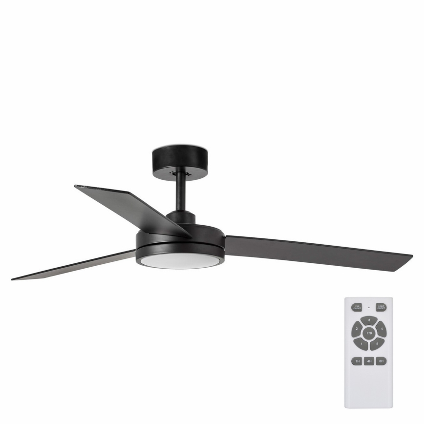 FARO 34261 - Ventoinha de teto LED BARTH LED/24W/230V preto + comando