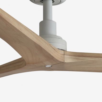 FARO 34280 - Ventoinha de teto KLIM M castanho/branco diâmetro 125 cm + comando