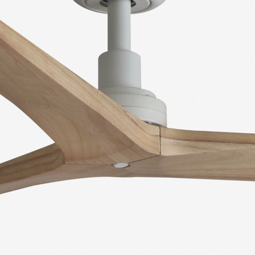 FARO 34280 - Ventoinha de teto KLIM M castanho/branco diâmetro 125 cm + comando