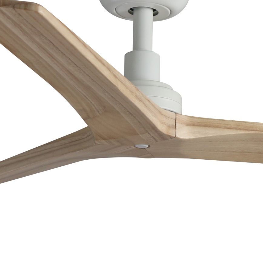 FARO 34281 - Ventoinha de teto KLIM S castanho/branco diâmetro 92,5 cm + comando