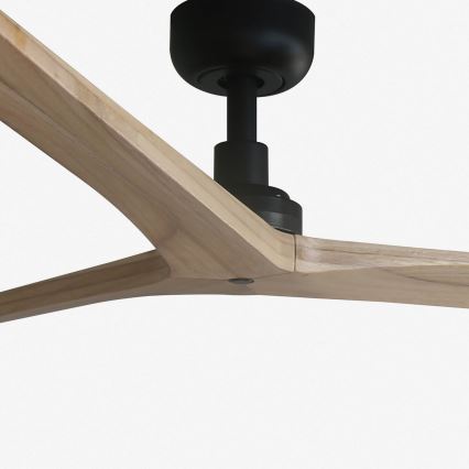 FARO 34282 - Ventoinha de teto KLIM L castanho/preto diâmetro 150 cm + comando