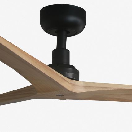 FARO 34283 - Ventoinha de teto KLIM M castanho/preto diâmetro 125 cm + comando