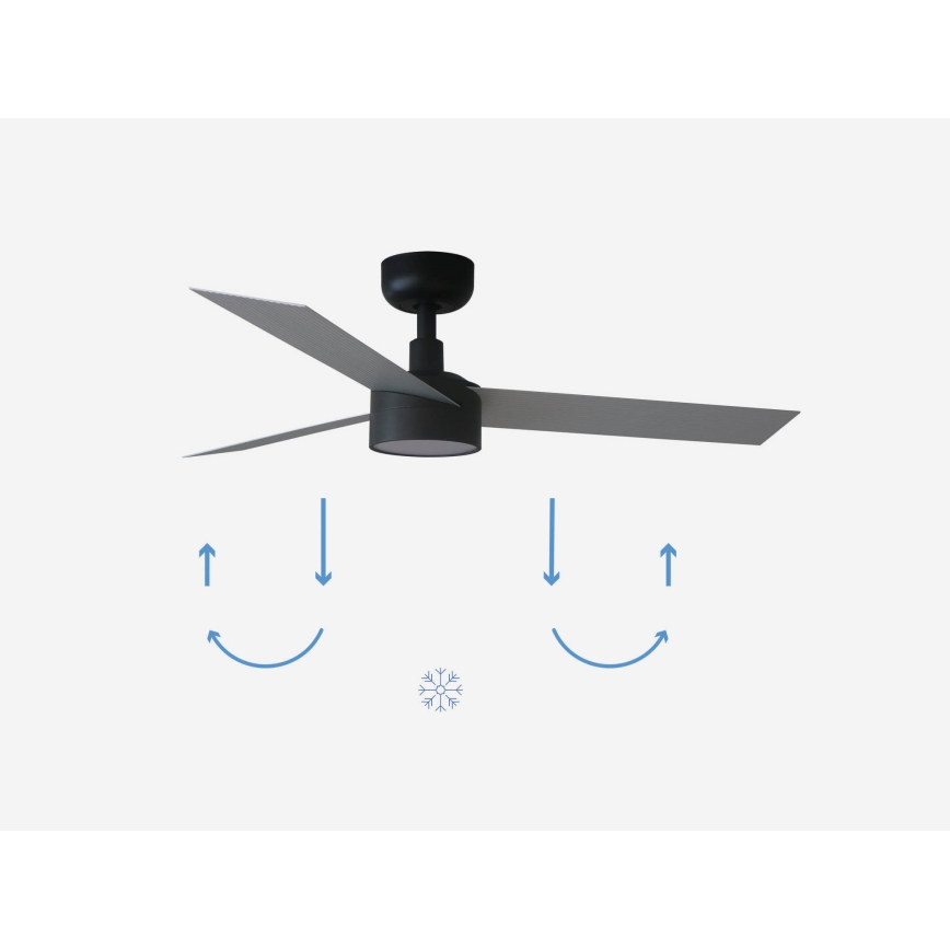 FARO 34285-1TW - Ventoinha de teto LED com regulação CRUISER S LED/18W/230V 2700/4000/6500K diâmetro 106 cm + comando