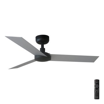 FARO 34285 - Iluminação de teto CRUISER S preto diâmetro 106 cm + comando