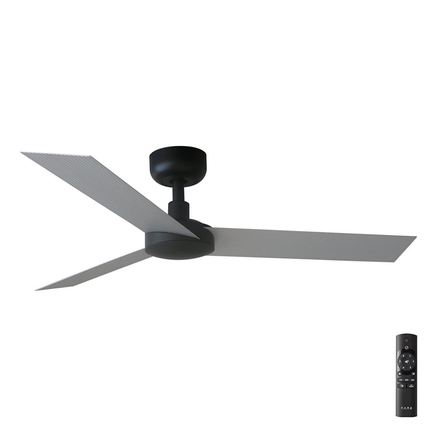 FARO 34285 - Iluminação de teto CRUISER S preto diâmetro 106 cm + comando