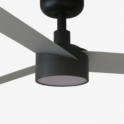 FARO 34286-1TW - Ventoinha de teto LED com regulação CRUISER L LED/18W/230V 2700/4000/6500K diâmetro 132 cm preto/cinzento + comando