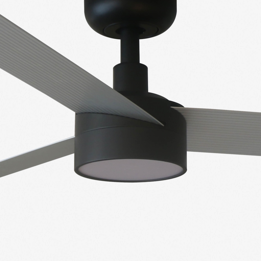 FARO 34286-1TW - Ventoinha de teto LED com regulação CRUISER L LED/18W/230V 2700/4000/6500K diâmetro 132 cm preto/cinzento + comando