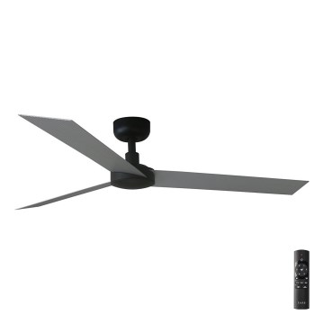 FARO 34286 - Ventoinha de teto CRUISER L preto diâmetro 132 cm + comando