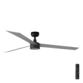 FARO 34287-1TW - Ventoinha de teto LED com regulação CRUISER XL LED/18W/230V 2700/4000/6500K diâmetro 160 cm preto/cinzento + comando
