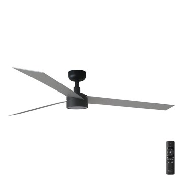 FARO 34287-1TW - Ventoinha de teto LED com regulação CRUISER XL LED/18W/230V 2700/4000/6500K diâmetro 160 cm preto/cinzento + comando