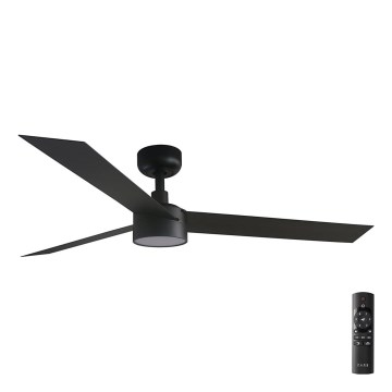 FARO 34291-1TW - Ventoinha de teto LED com regulação CRUISER LED/20W/230V 2700/4000/6500K diâmetro 132 cm preto + comando