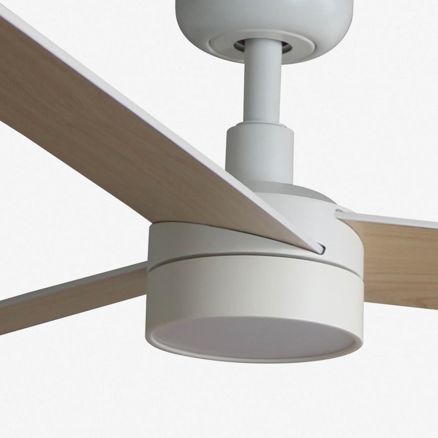 FARO 34295WT-1TW - Ventoinha de teto LED com regulação RUDDER S LED/18W/230V 2700/4350/6000K branco/bege diâmetro 106 cm Wi-Fi Tuya + comando