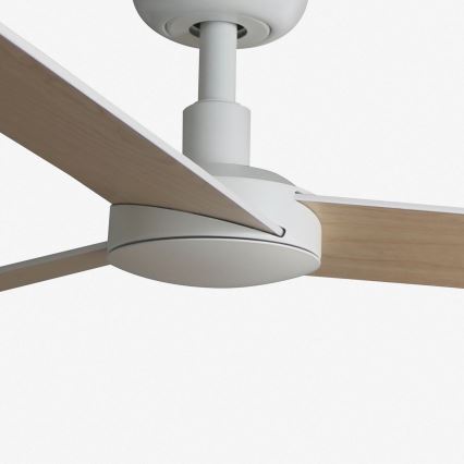 FARO 34295WT - Ventoinha de teto RUDDER S branco/bege diâmetro 106 cm Wi-Fi Tuya + comando