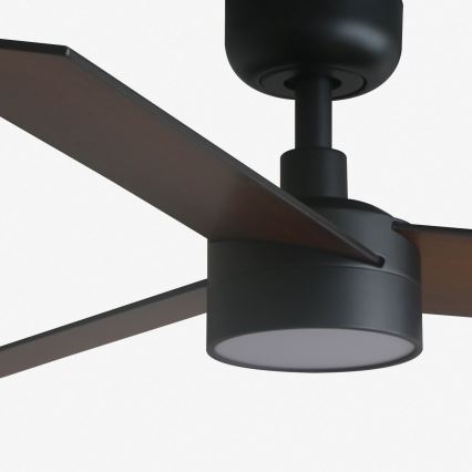FARO 34296-1TW - Ventoinha de teto LED com regulação RUDDER S LED/18W/230V 2700/4000/6500K diâmetro 106 cm preto + comando