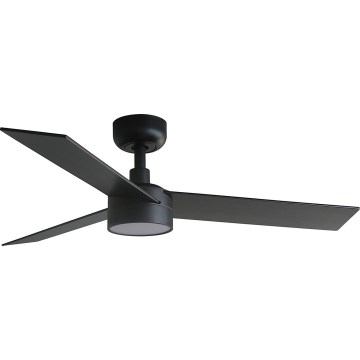 FARO 34296WT-1TW - Ventoinha de teto LED com regulação RUDDER S LED/18W/230V 2700/4350/6000K preto/castanho diâmetro 106 cm Wi-Fi Tuya + comando