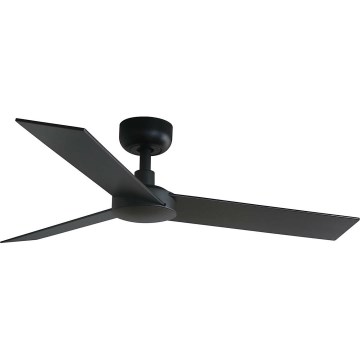 FARO 34296WT - Ventoinha de teto RUDDER S preto/castanho diâmetro 106 cm Wi-Fi Tuya + comando