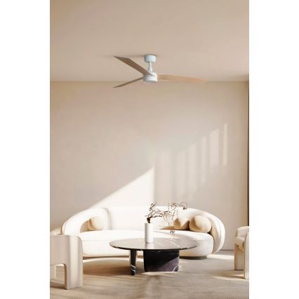 FARO 34297-1TW - Ventoinha LED regulável RUDDER L LED/20W/230V 2700/4000/6500K diâmetro 132 cm + comando