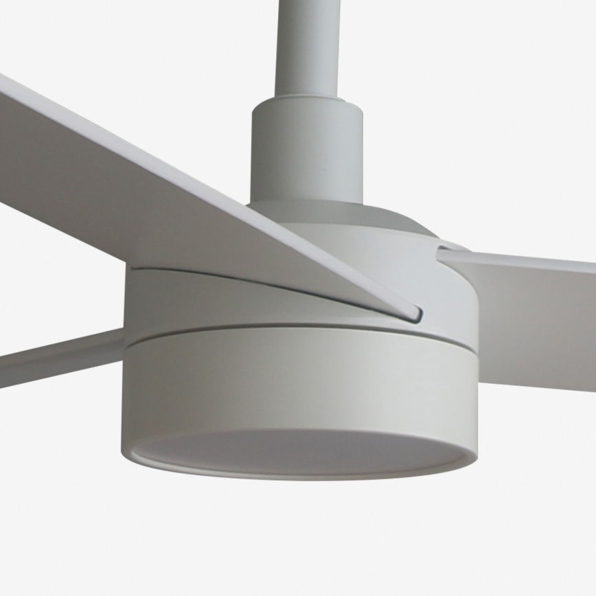 FARO 34297WT-1TW - Ventoinha de teto LED com regulação RUDDER L LED/18W/230V 2700/4350/6000K branco diâmetro 132 cm Wi-Fi Tuya + comando