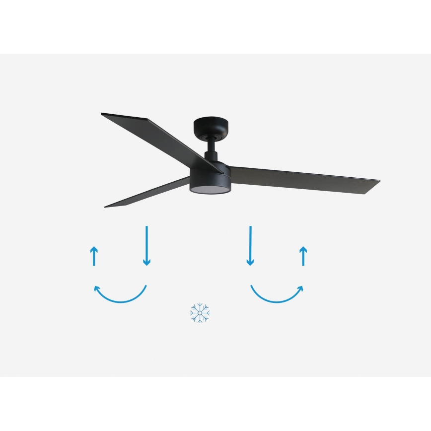 FARO 34298-1TW - Ventoinha LED regulável RUDDER L LED/20W/230V 2700/4000/6500K diâmetro 132 cm + comando