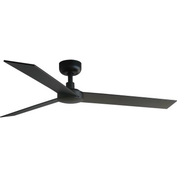 FARO 34298WT - Ventoinha de teto RUDDER L preto/wenge diâmetro 132 cm Wi-Fi Tuya + comando