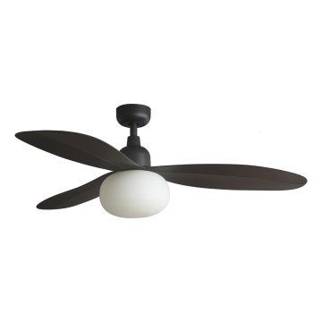 FARO 34301-11L - Ventilador de tecto PALMA 1xE27/15W/230V castanho Ø 129 cm IP44 + comando remoto