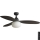 FARO 34301-11L - Ventoinha de teto PALMA 1xE27/15W/230V castanho diâmetro 129 cm IP44 + comando