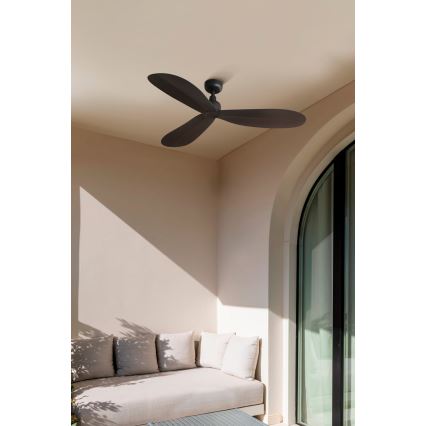 FARO 34301 - Ventoinha de teto PALMA castanho diâmetro 129 cm IP44 + comando