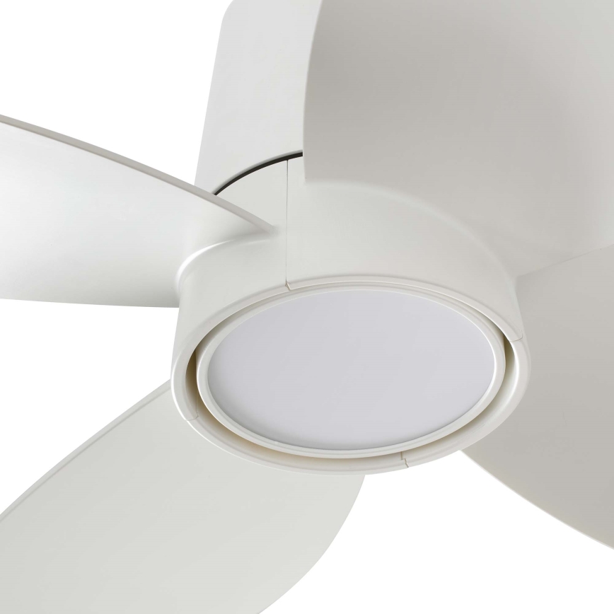 FARO 34315WT - Ventoinha de teto LED com regulação KLOVER TUB S LED/20W/230V 2700/4000/6500K branco diâmetro 80 cm Wi-Fi Tuya + comando