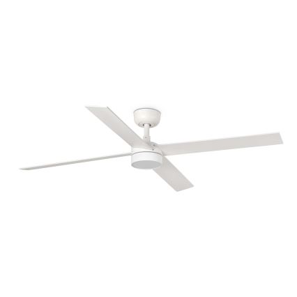 FARO 34355WT-1TW - Ventoinha de teto LED com regulação RUDDER L LED/18W/230V 2700/4350/6000K branco/bege diâmetro 132 cm Wi-Fi Tuya + comando