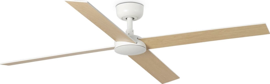 FARO 34355WT - Ventoinha de teto RUDDER L branco/bege diâmetro 132 cm Wi-Fi Tuya + comando