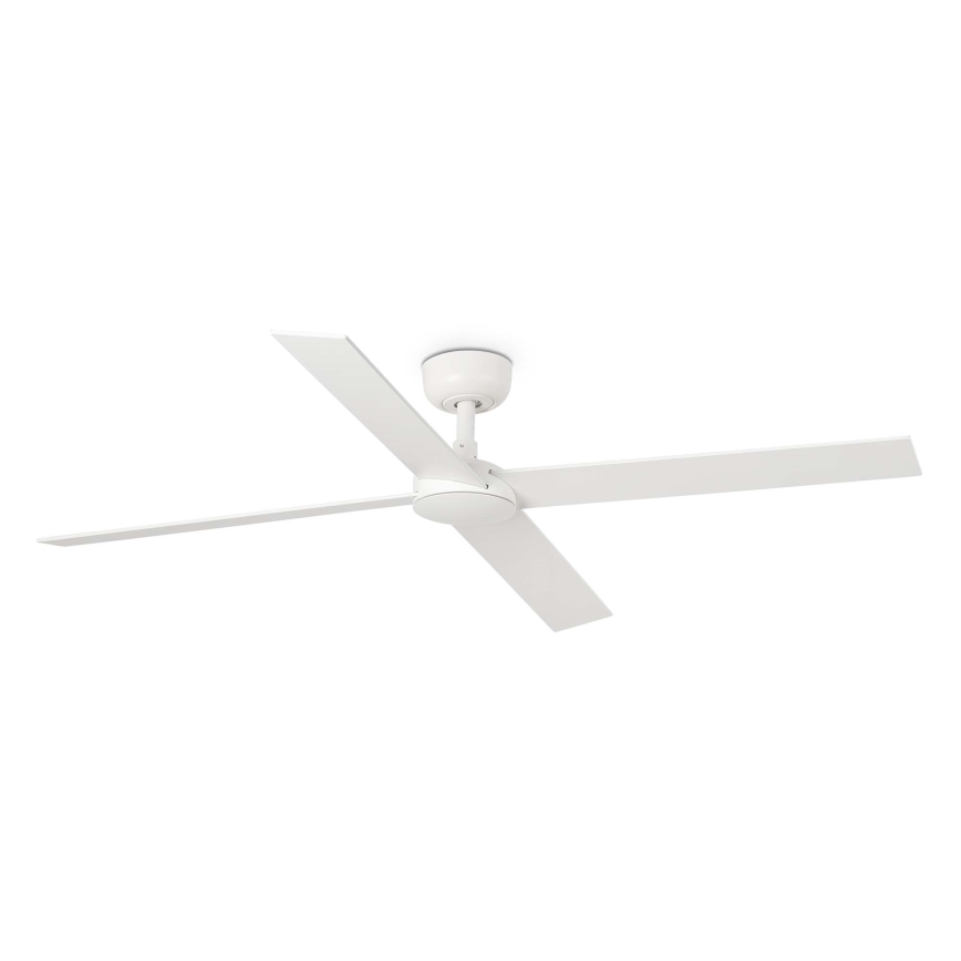 FARO 34355WT - Ventoinha de teto RUDDER L branco/bege diâmetro 132 cm Wi-Fi Tuya + comando
