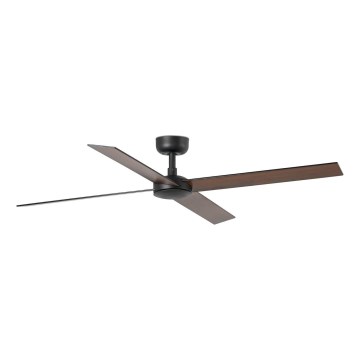 FARO 34356 - Ventoinha de teto RUDDER L castanho/preto diâmetro 132 cm + comando