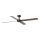 FARO 34356 - Ventoinha de teto RUDDER L castanho/preto diâmetro 132 cm + comando