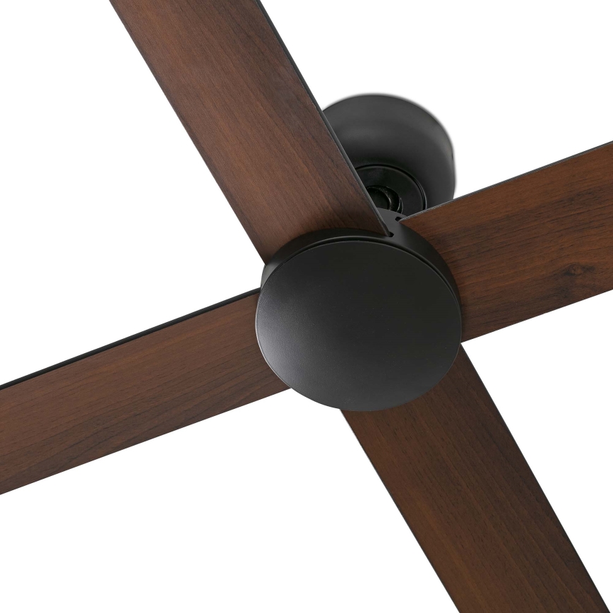 FARO 34356 - Ventoinha de teto RUDDER L castanho/preto diâmetro 132 cm + comando