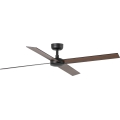 FARO 34356WT - Ventoinha de teto RUDDER L castanho/preto diâmetro 132 cm Wi-Fi Tuya + comando