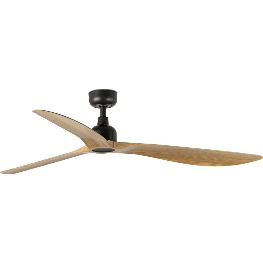 FARO 34360 - Ventoinha de teto OUTWOOD L castanho/preto diâmetro 150 cm IP44 + comando