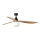 FARO 34360WT-11L - Ventilador de teto OUTWOOD L 1xE27/15W/230V castanho/preto Ø 150 cm Wi‑Fi Tuya IP44 + comando remoto
