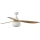 FARO 34361WT-11L - Ventoinha de teto OUTWOOD L 1xE27/15W/230V castanho/branco diâmetro 150 cm Wi-Fi Tuya IP44 + comando