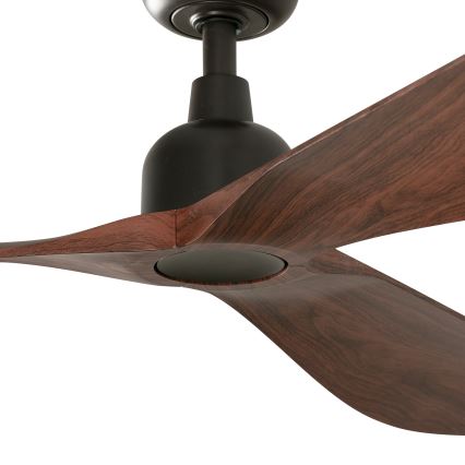 FARO 34362 - Ventoinha de teto OUTWOOD L castanho/preto diâmetro 150 cm IP44 + comando